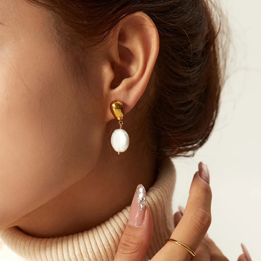 Nerissa Freshwater Pearl Drop Earrings