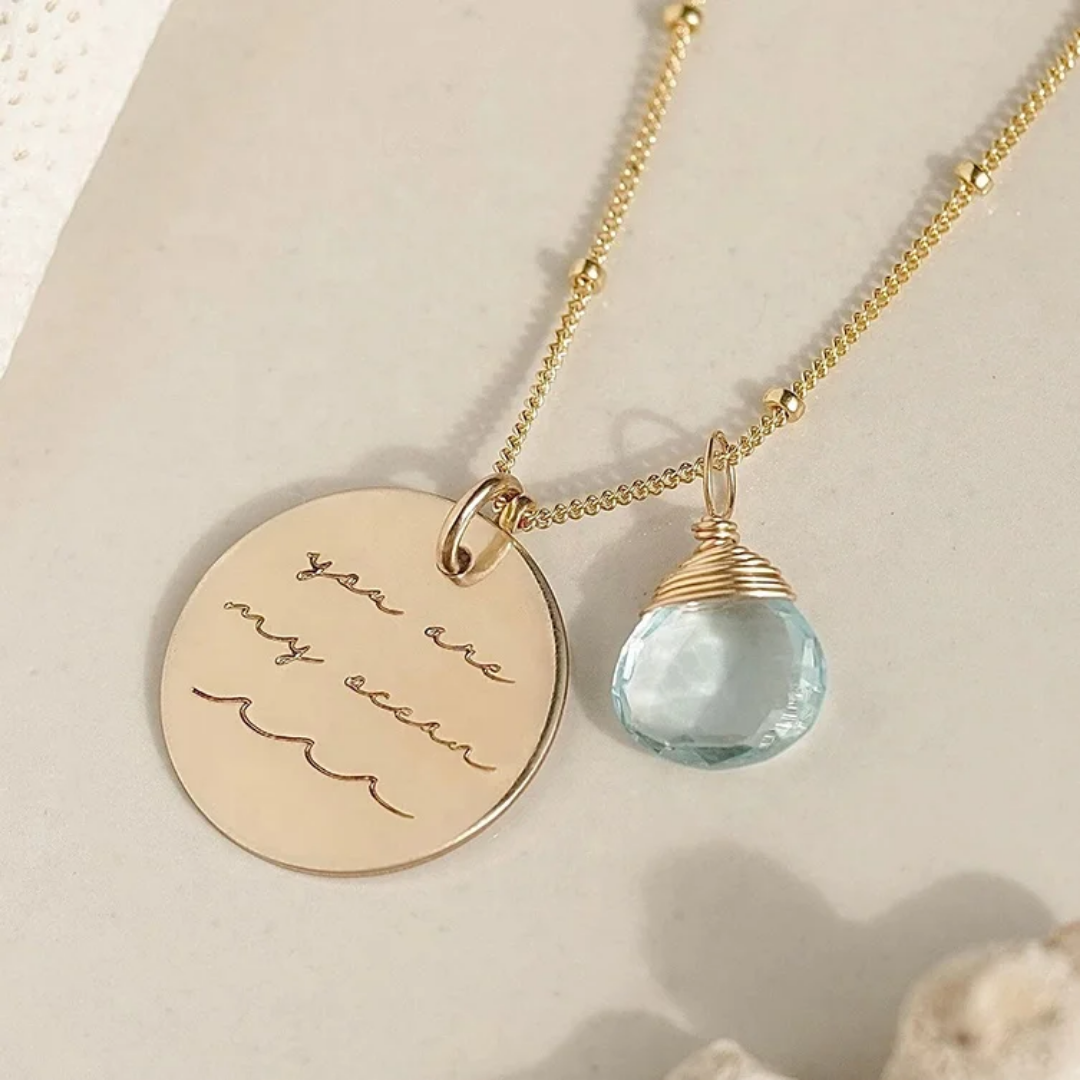 Cove You Are My Ocean Necklace