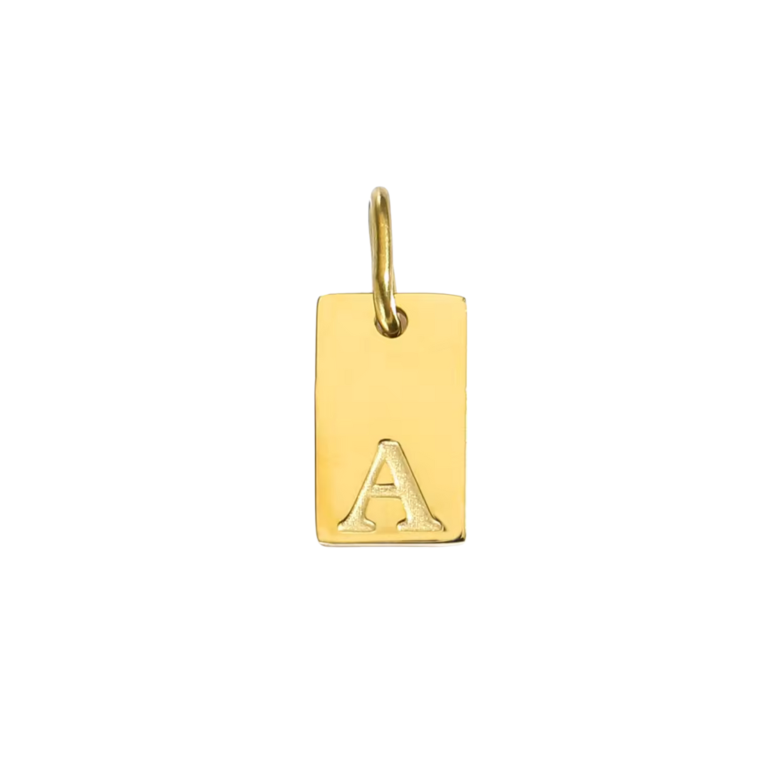 Initial Bar Charm: A to Z
