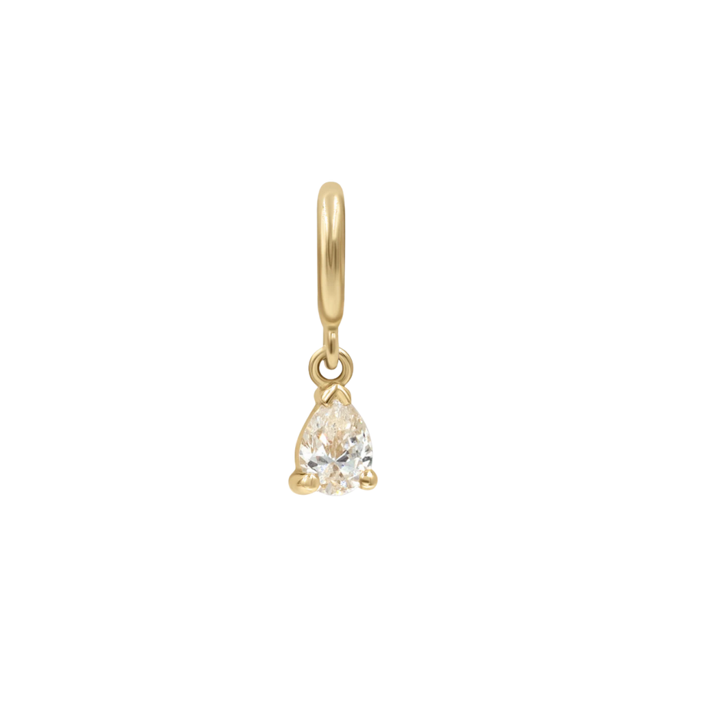 April Birthstone | Pear Pink Diamond cz