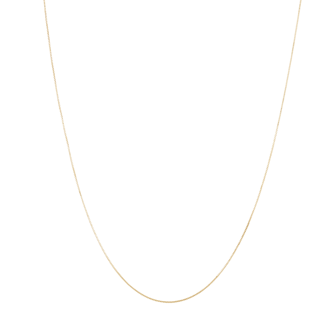 Box Chain Necklace - SS Adjustable
