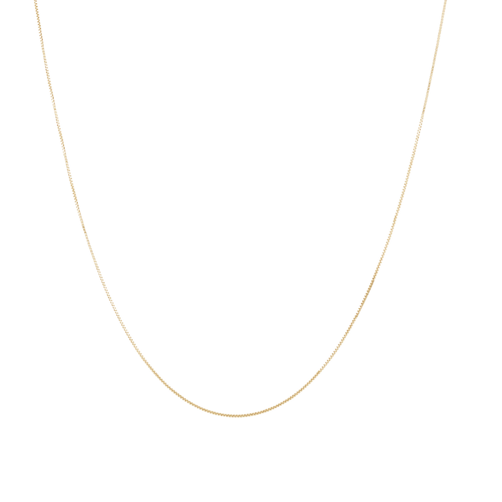 Box Chain Necklace - SS Adjustable