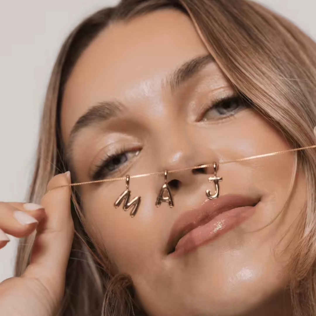 Bubble Letter Charm: A to Z