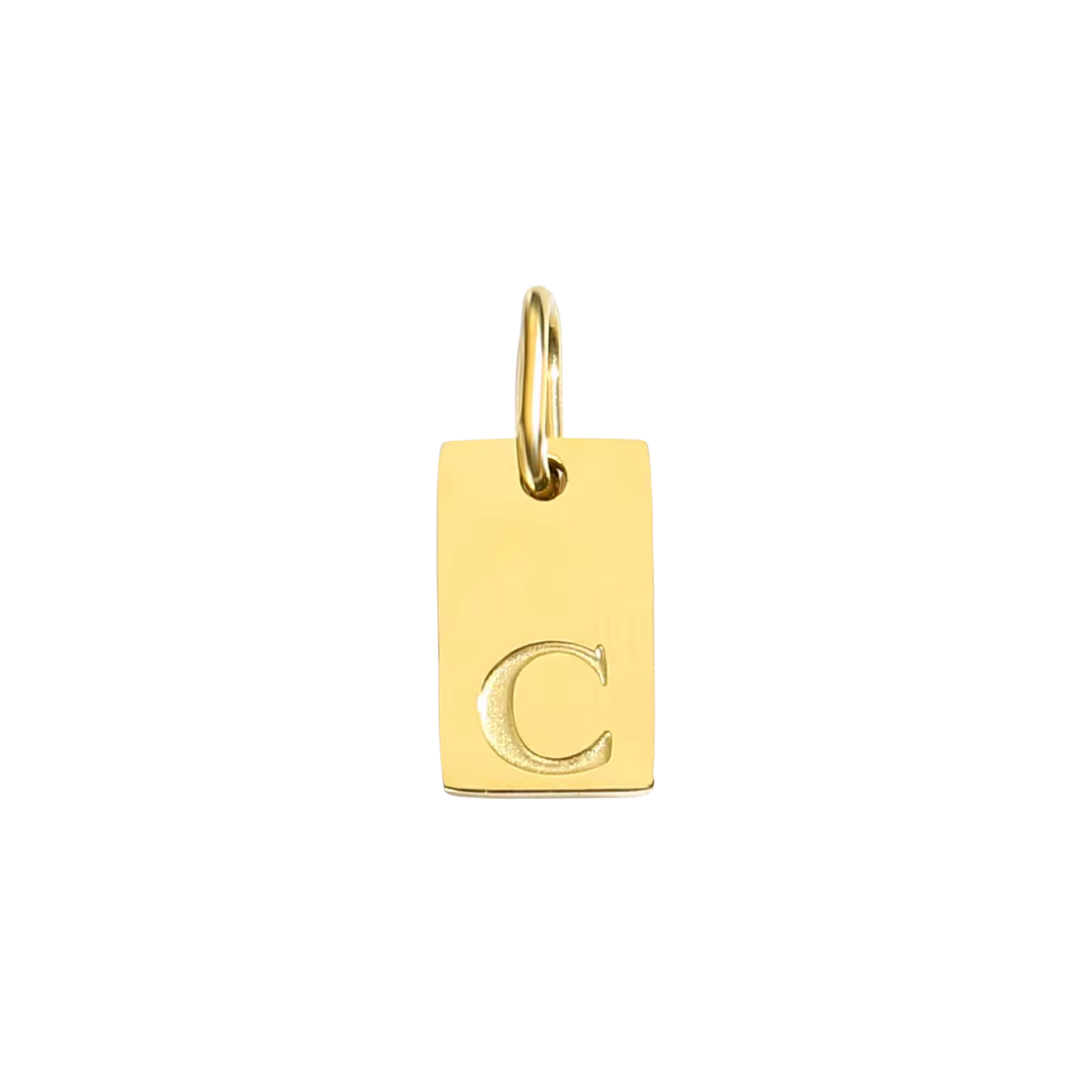 Initial Bar Charm: A to Z