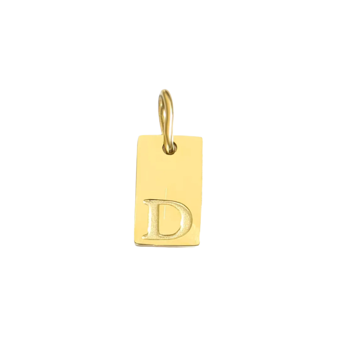 Initial Bar Charm: A to Z