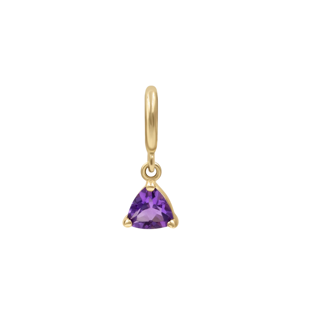 February Birthstone | Trillion Amethyst cz