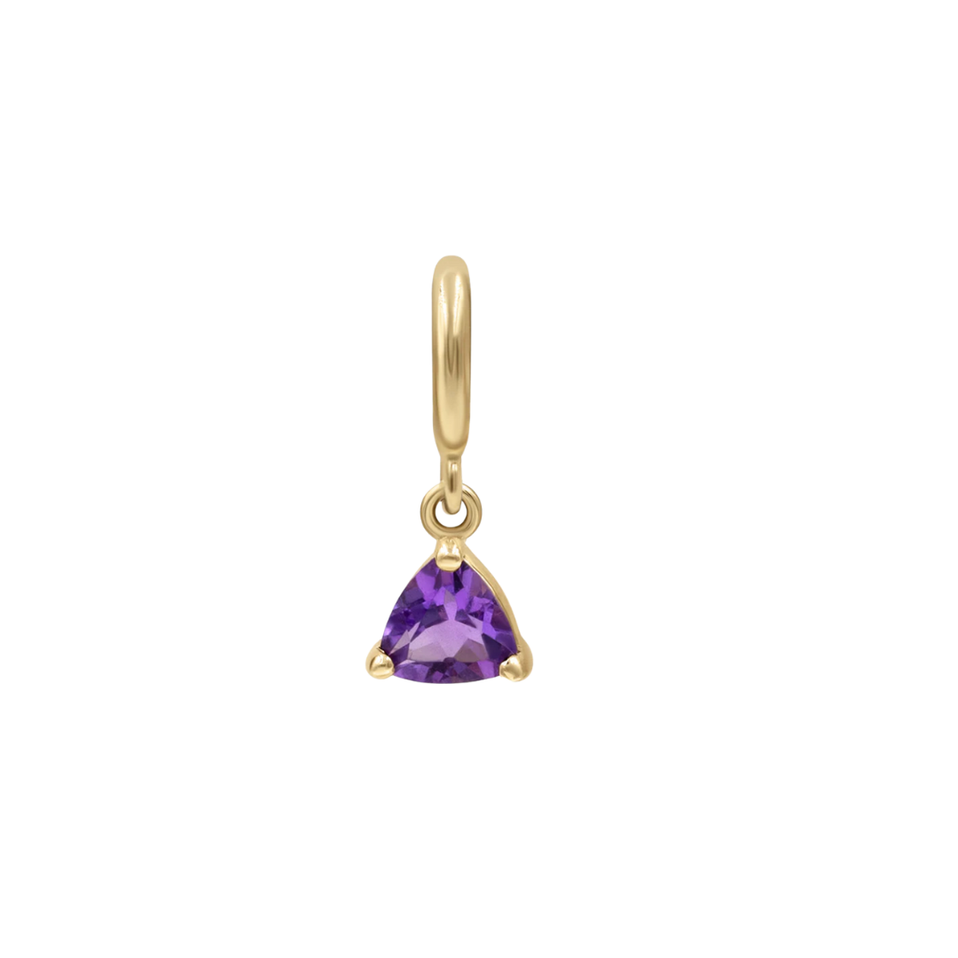 February Birthstone | Trillion Amethyst cz