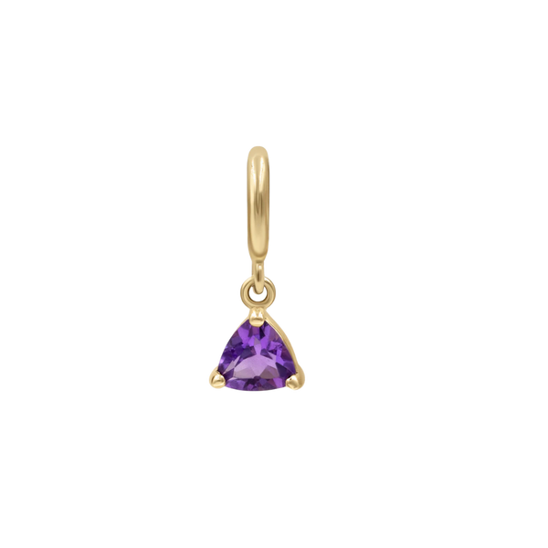 February Birthstone | Trillion Amethyst cz