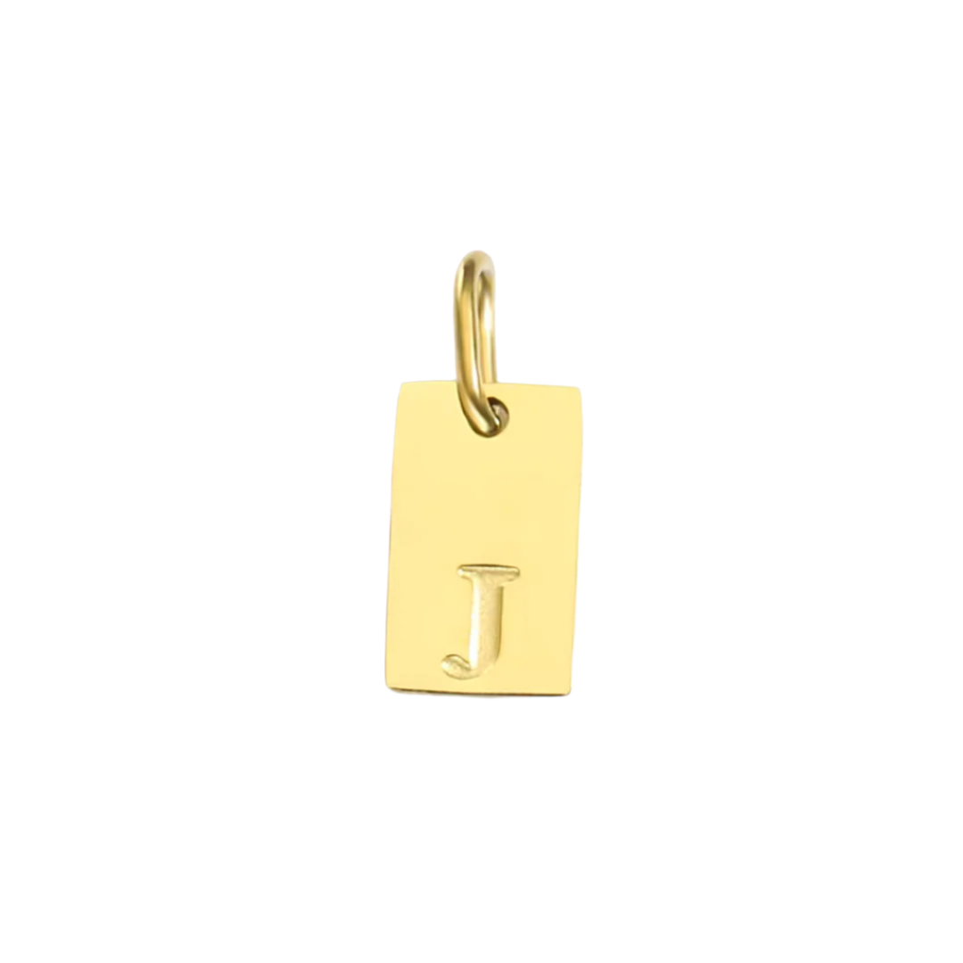 Initial Bar Charm: A to Z