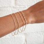 Load image into Gallery viewer, Long Box Base Chain Bracelet - Gold Filled
