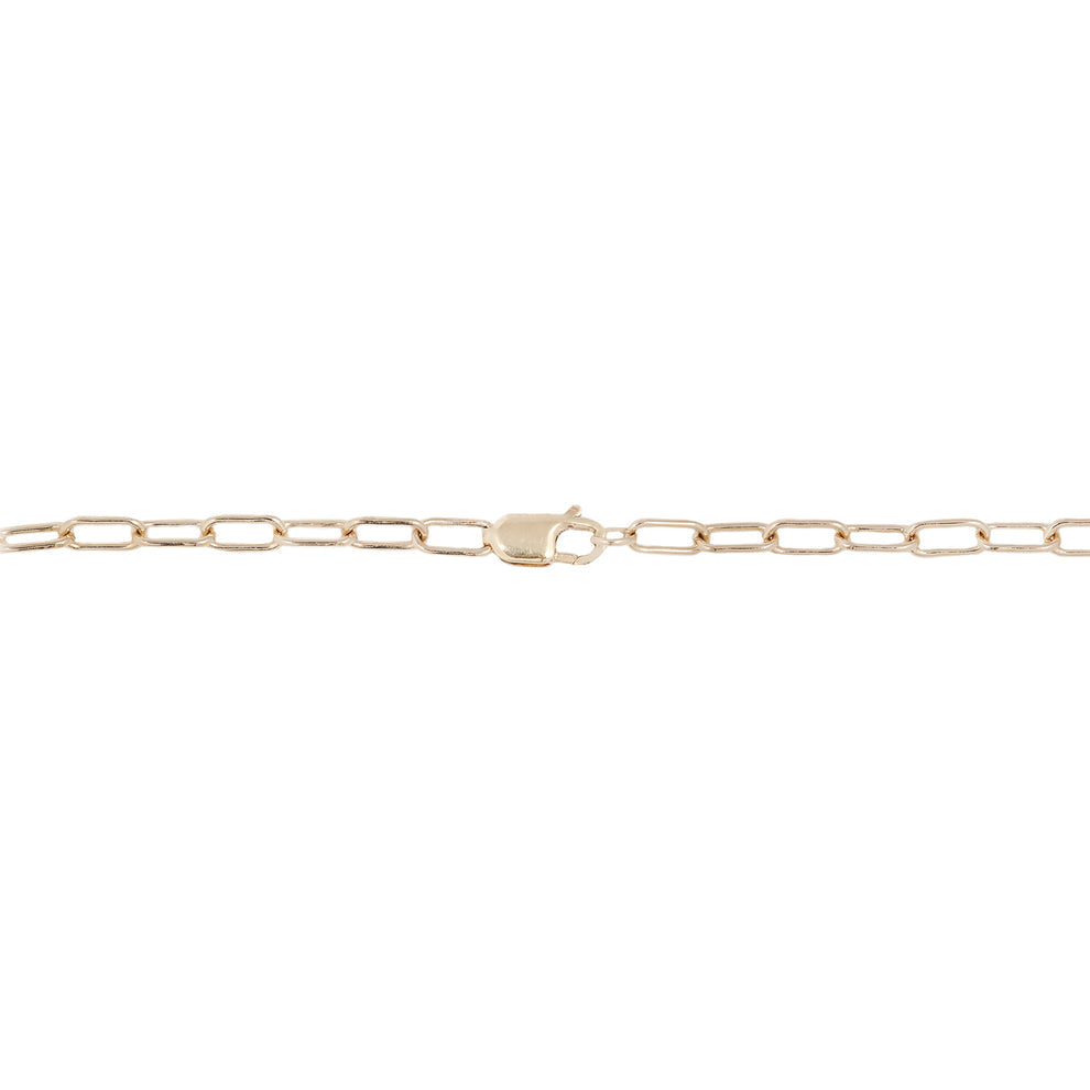 Paperclip Base Chain Bracelet - Gold Filled