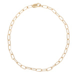 Load image into Gallery viewer, Paperclip Base Chain Bracelet - Gold Filled
