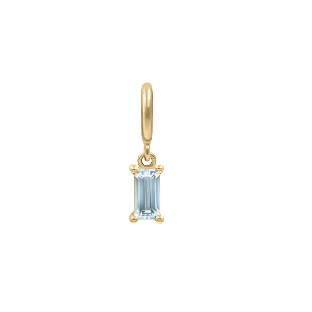 March Birthstone | Baguette Aquamarine cz