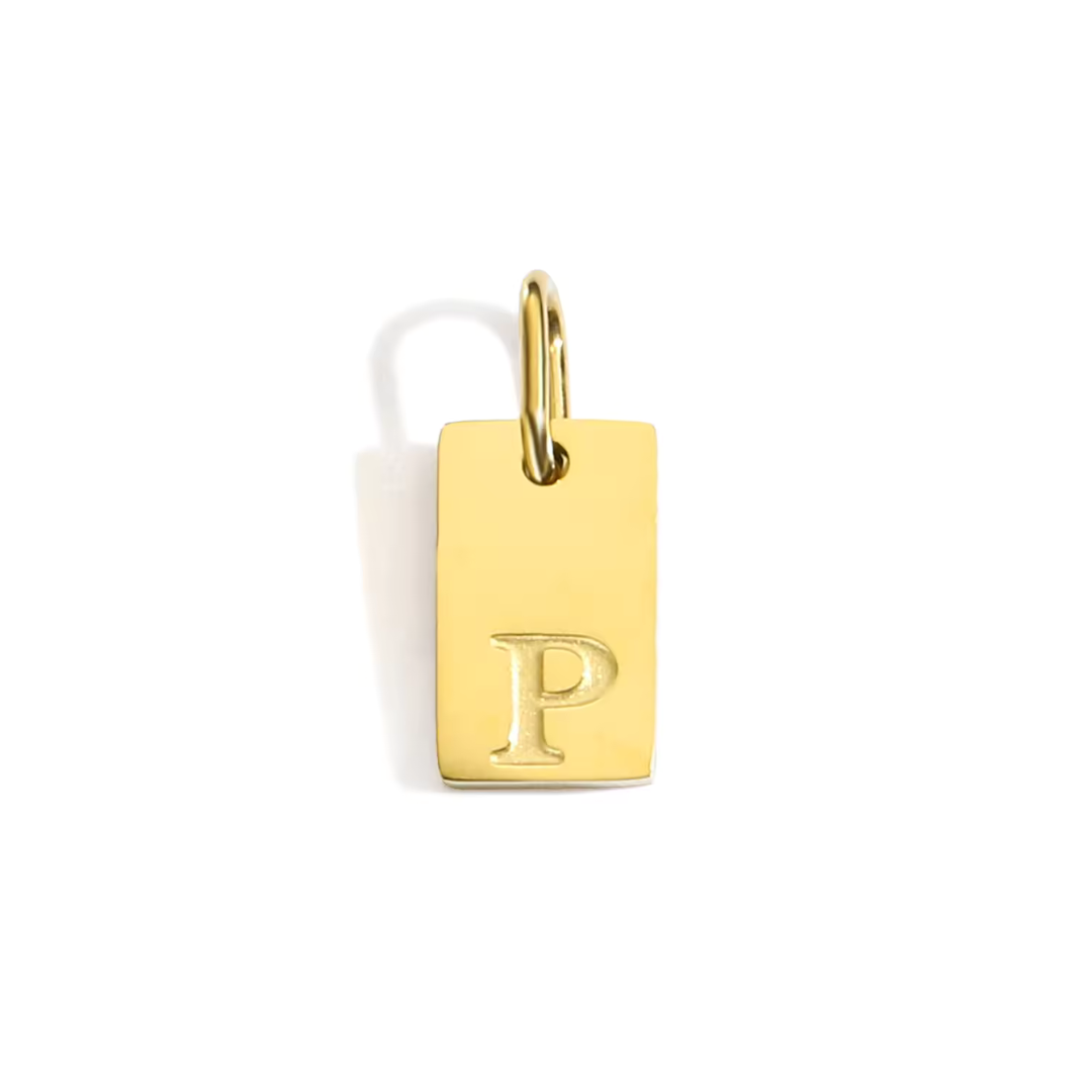 Initial Bar Charm: A to Z