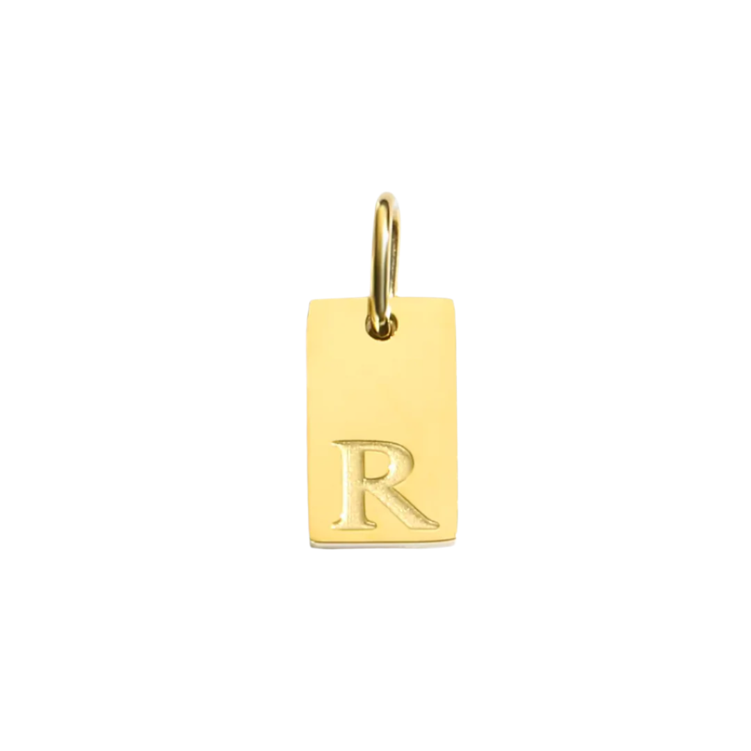 Initial Bar Charm: A to Z