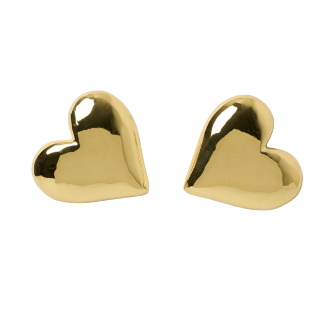 Athena Bold Heart Studs