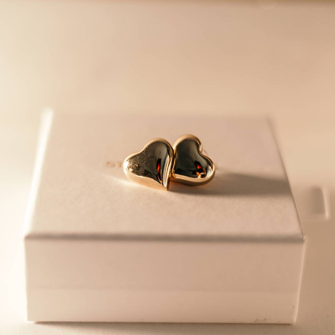 Athena Bold Heart Studs