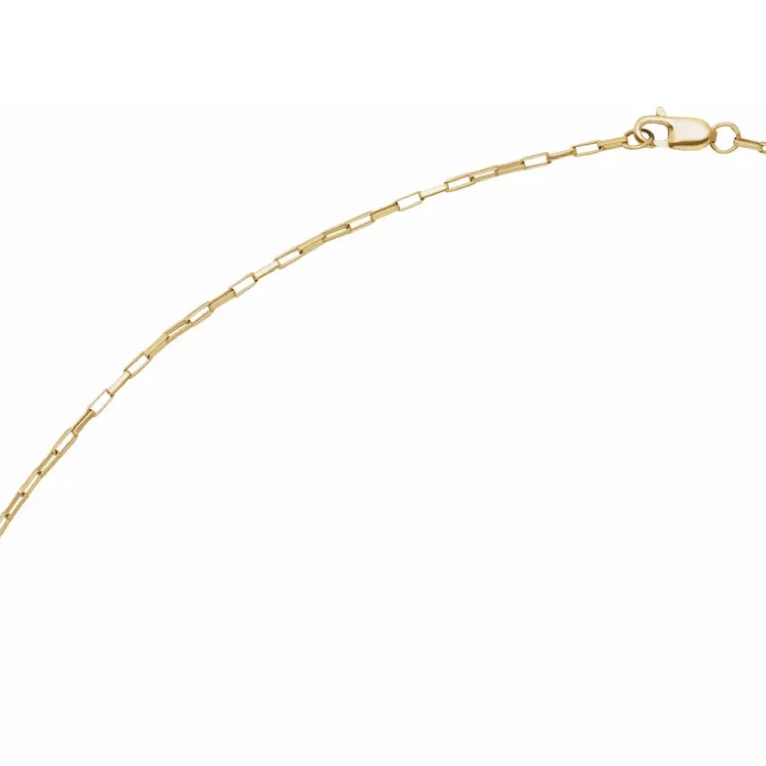 Long Box Base Chain Necklace - Gold Filled