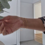 Load and play video in Gallery viewer, Paperclip Base Chain Bracelet - Gold Filled
