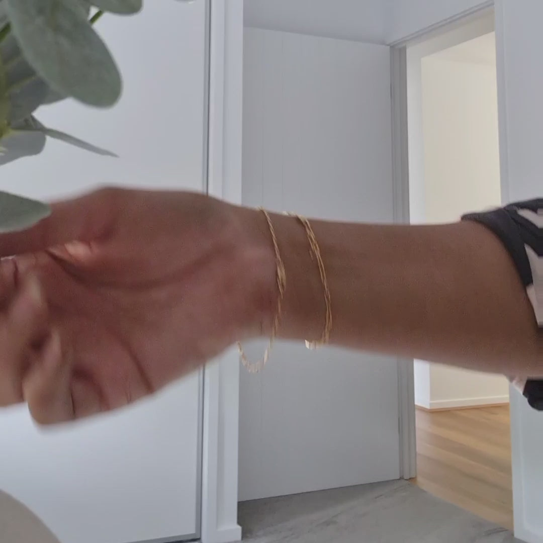 Paperclip Base Chain Bracelet - Gold Filled